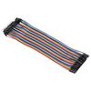 10Pcs Jump Wire Plastic Male to Female Connecting Cable for Computer Electronics 2.54mm