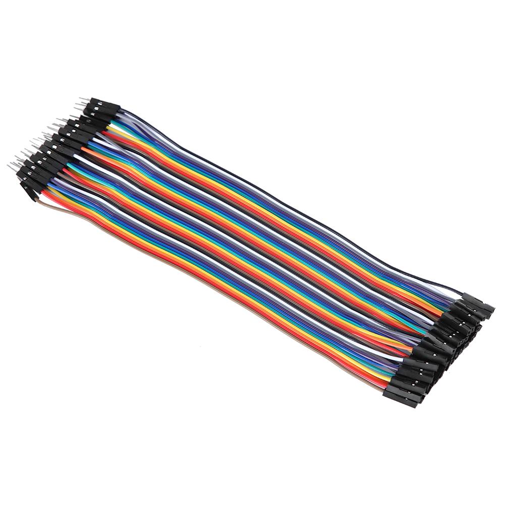 10Pcs Jump Wire Plastic Male to Female Connecting Cable for Computer Electronics 2.54mm