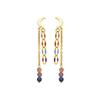 Boucles D'oreilles - LUXENTER - Liesi - Argent 925 - Cristal Multicolore - Or 18k