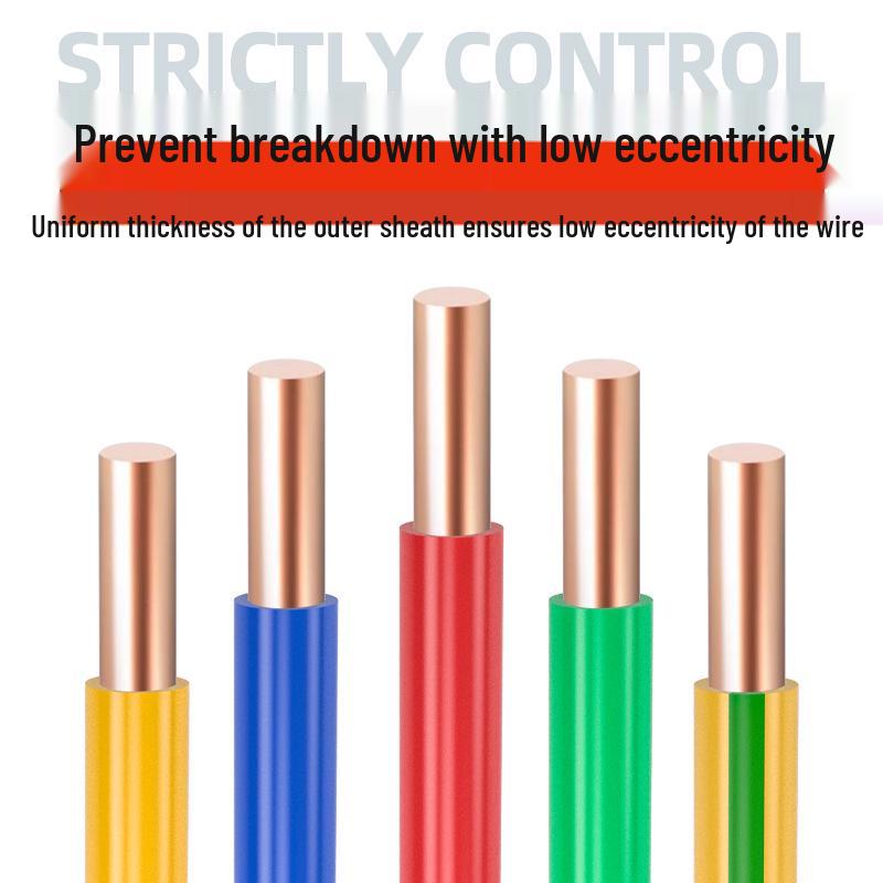 BV Single-Core Copper Wire for Home: 2.5 National Standard, 4 Sq. Mm, 1.5/6/10 Sq. Mm Pure Copper, Home Decoration Cable