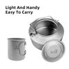 Camping vannkoker og reisekrussett Camp vannkoker for kokende vann Campingkopp og metallkopper til