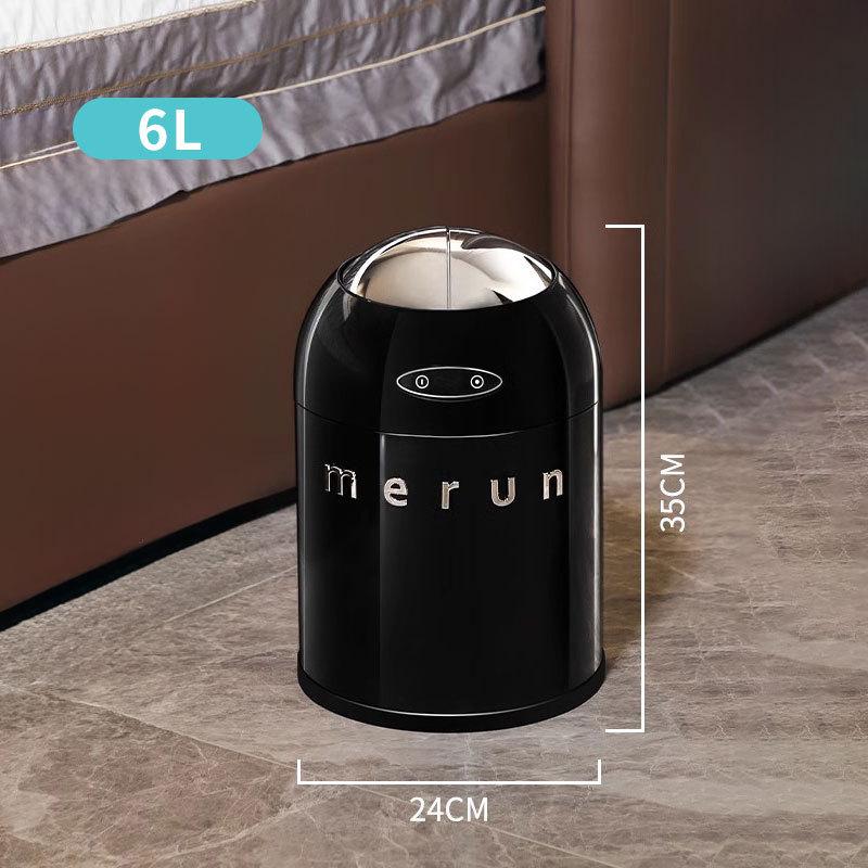 Inductive Garbage Bin Stainless Steel Trash Can Multi Functional Wheeled Waterproof Trash Bin Kitchen Bathroom Accessories