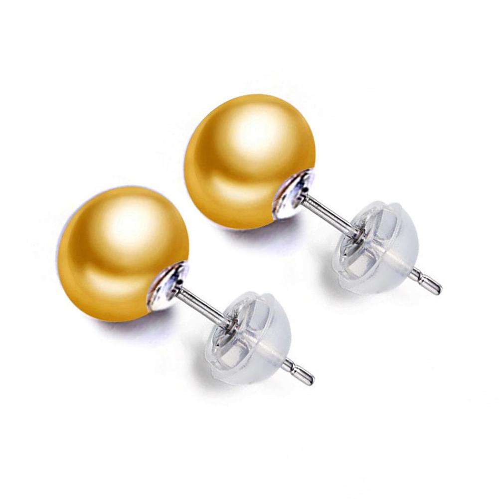 seniko Σκουλαρίκια 8-9 χιλιοστών φυσικού μαργαριταριού γλυκού νερού Fashion stud σκουλαρίκια για γυναίκες Δώρο για κορίτσια