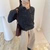 Women's Winter Japanese Style Loose Double-Breasted Knit Cardigan