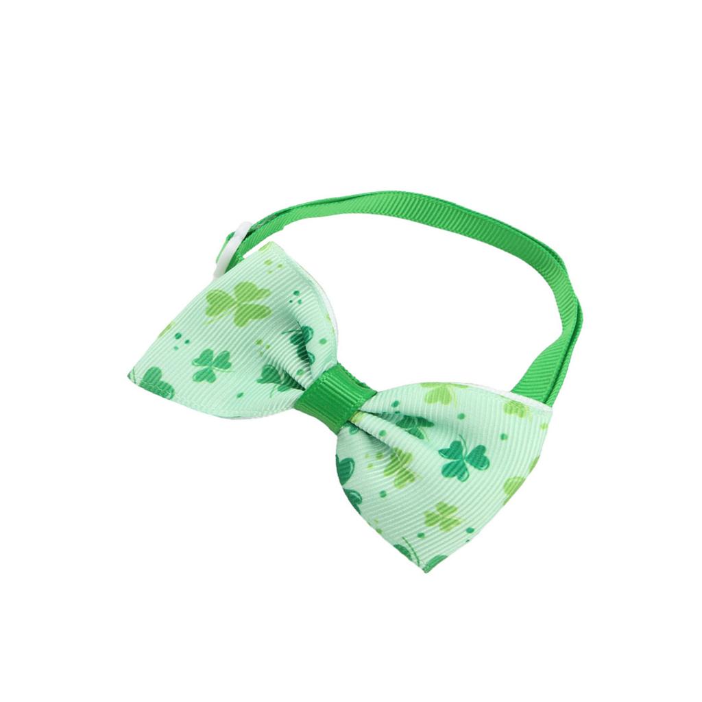 StPatricks Day Cat Collar Adjustable Dogs Bowtie Collar Kitten Necktie Collar Cats Festival Costume Pet Party Accessory