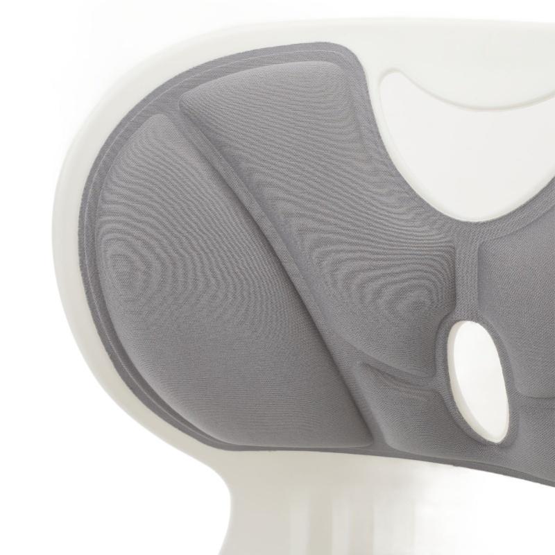 Back And Lumbar Support Breathable Fabric Petal Shaped Office Chair Seating Cushion Black