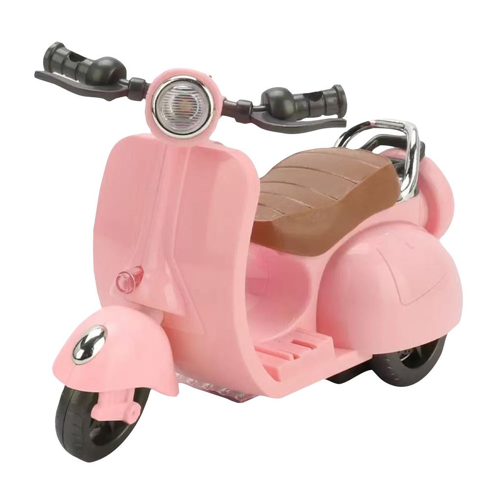 Miniature Stunt Motorcycle Toy Car 360 Rotation Swing Doll Accessories Pet Electric Motorcycle Model