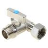 1/2 X 1/2 X 1/2 Inch Angles Stop Valves Under Sink Splitters Tees Connector Adapter 3 Way Diverters Connector Enduring