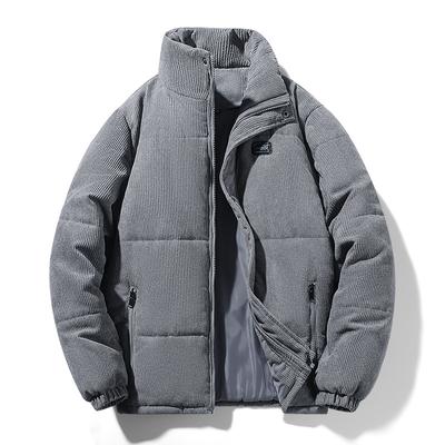 Mens Winter Jacket Coats Casual Corduroy Parkas Windproof Warm Bomber Jackets Thicken Outerwear