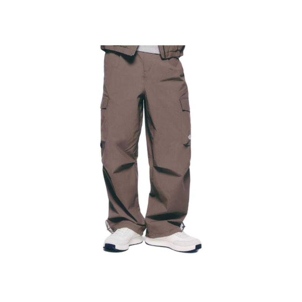 The North Face Neilton Hose Brief-Logo Unifarben Reißverschluss Locker Weiter Beinschnitt Freizeit Hose Unisex Hose Braun NP6NQ51K