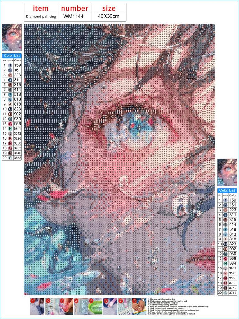 LEADINTOP Diamond Art Summer Round Beads 30X40cm Diamond Painting Kit Mosaic Art Popular Bead Art Cute Beginners Adults Children DIY Handmade Craft