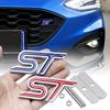 1Pc Car Aluminum Alloy ST Emblem Front Grille Body Trunk Decoration Sticker Decal For TAURUS Shelby Edge Ecosport Kuga Mustang