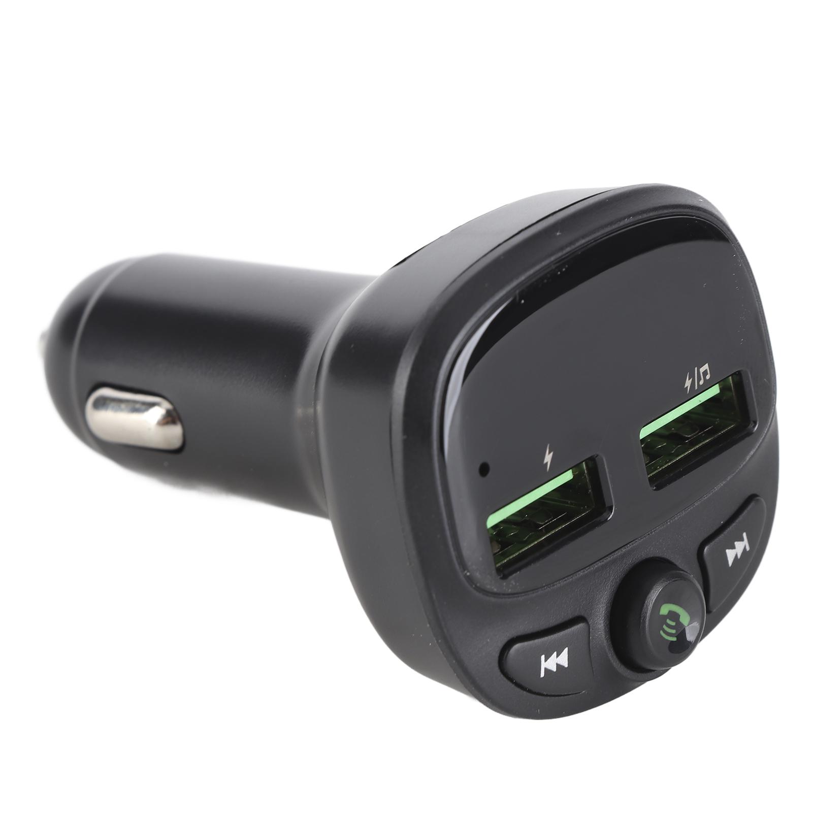 

Автомобильный Bluetooth FM-передатчик с двумя USB-портами, аудиоадаптер, громкая связь, MP3-плеер