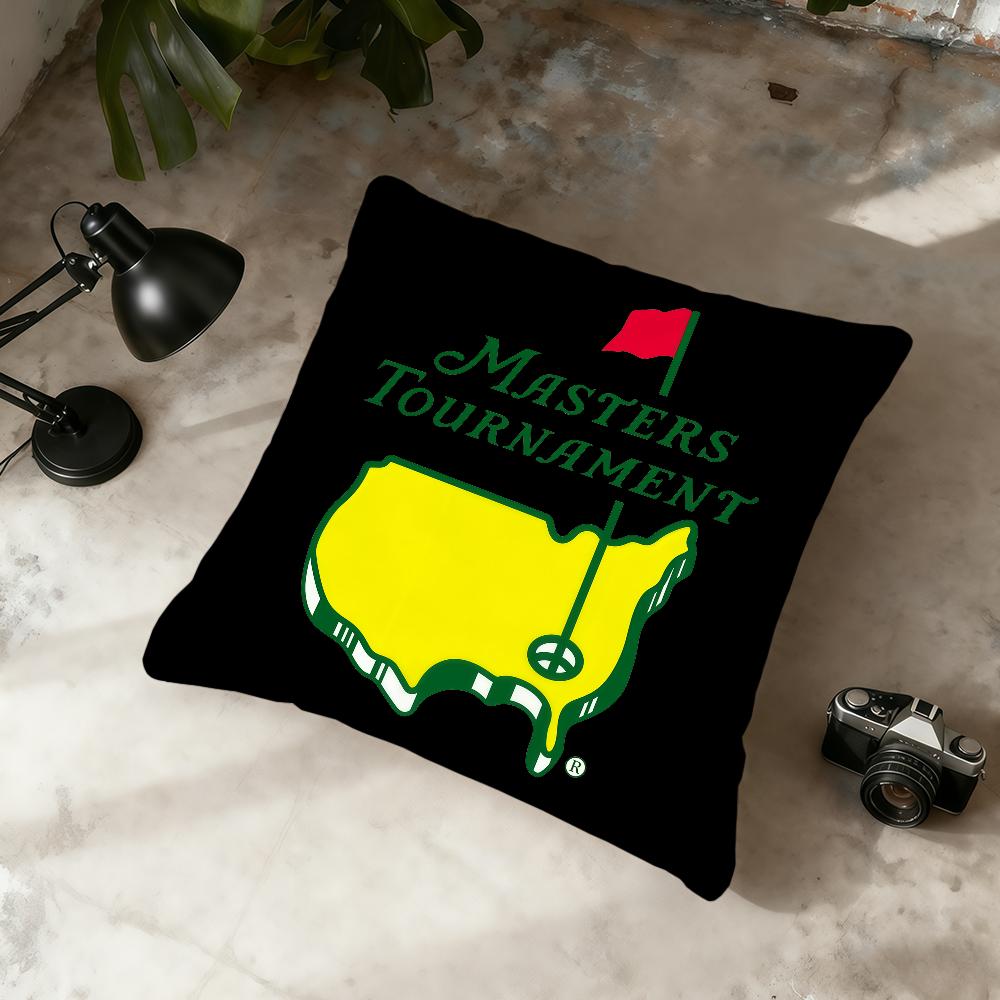 Cool Logo M-Masters Golf Cushion Cover Home Office Convenient Nordic Simplicity Hit With Zipper Cushion Cover