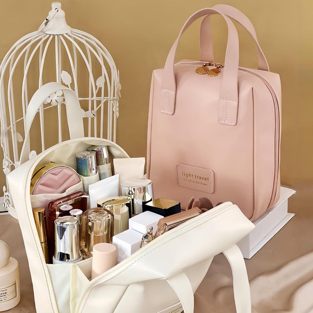 Storage Bag Organizer Handheld Makeup Bag Portable Large Capacity Cosmetic Storage Pouch Travel Toiletry Bag