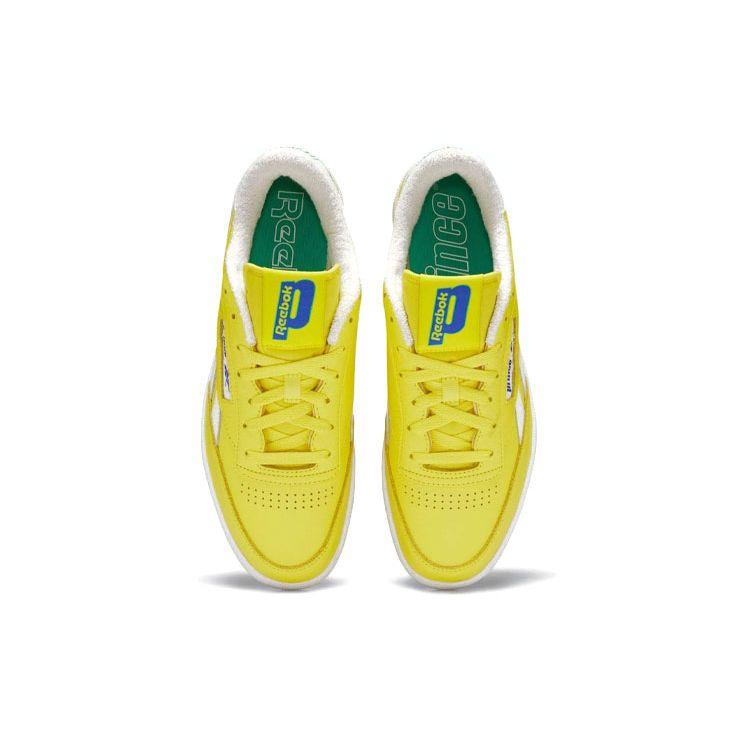 Prince x Reebok Club C Revenge Stinger Gelb Unisex Sneaker Schuhe-Weiß Hell-Kobalt GY8054