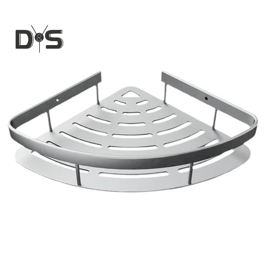 

Угловая полка для душа, самоклеящиеся полки для душа, не требующие сверления, органайзер для ванной комнаты, стеллаж для хранения для ванны, шампуня, принадлежностей серебряный