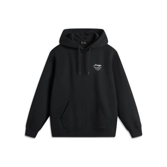 

LiNing Simple and Casual Hooded Sweatshirt AWDUA05-4 Unisex S чорний