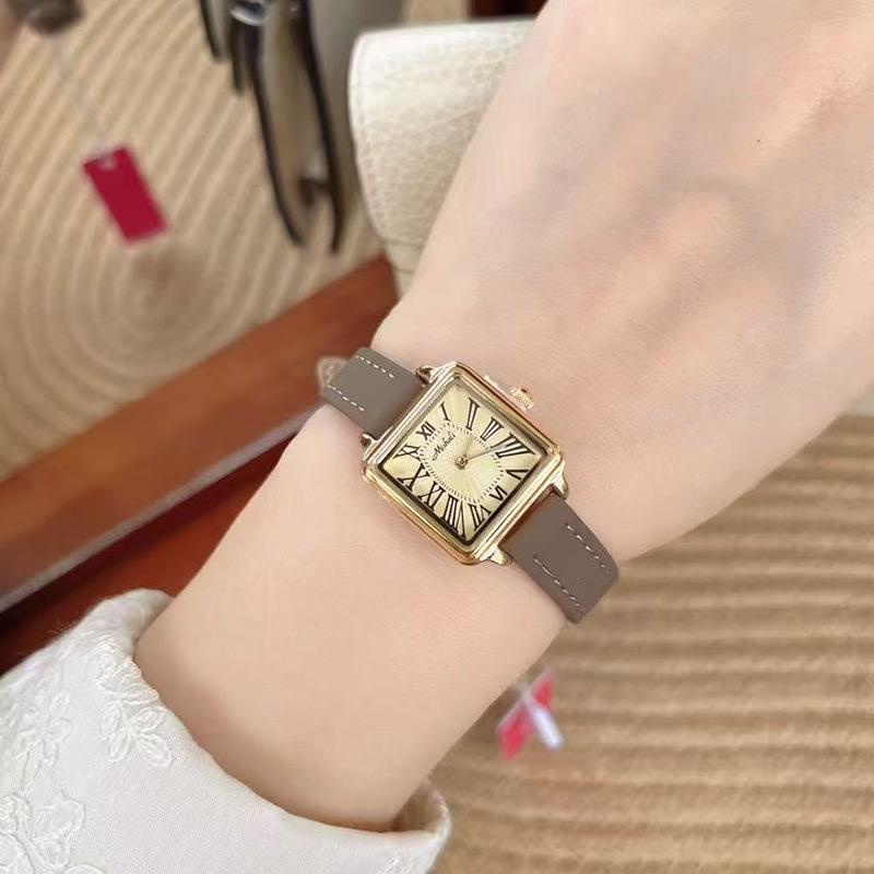 Watch Roman Retro Small Exquisite Square Quartz Watch Women'S Simple Temperament Belt Women'S Watch