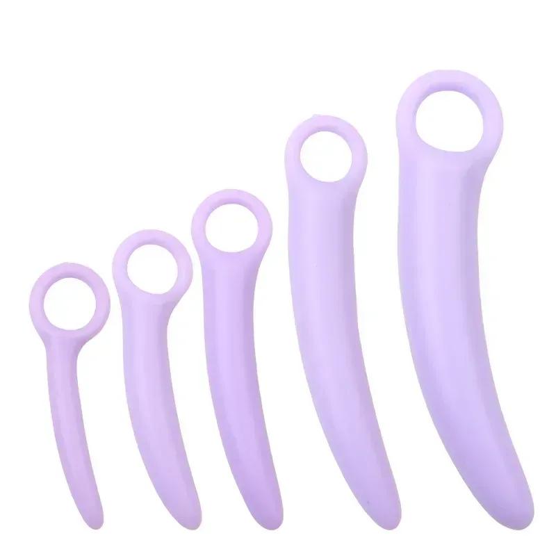 5PCS Dilator Kit  Vaginal Muscle Training Strengthen Rejuvenate Anal Plugs Sexs Toy Pleasure Butt Plug Adult Toys For Men Women