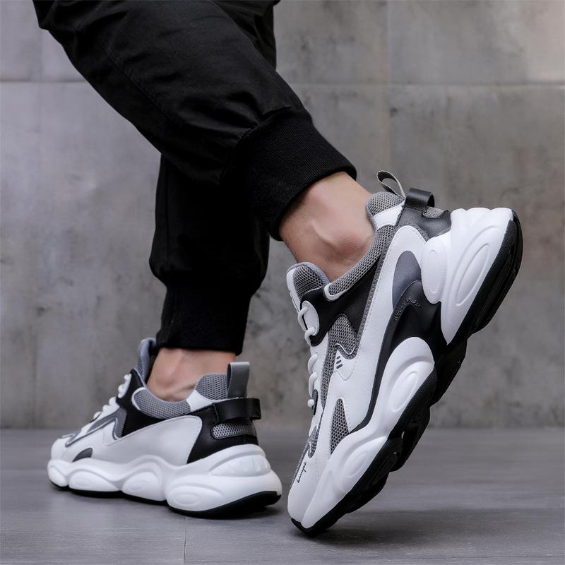 Leather Daddy Shoes Men's Shoes Summer Breathable Running Shoes  New Trend Men's Casual Sports Mesh Shoes