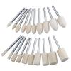 20Pcs Rotary Tool Felt Polishing Buffing For Pads Wheel Wool Plastic Rotary Tool Wool Polishing Wheel Felt Grinding Head Polish