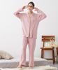 Nissen Pajama and Loungewear Soft Smooth Shirt Size 5L Women's Set, 100% Cotton, Pajamas, Navy,