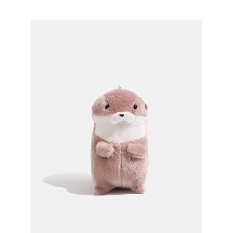 Cute little otter playing keychain puppet doll bag pendant Li Can's same plush toy cute gift