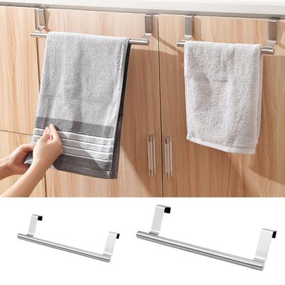 Handtuchhalter für die Küche, Handtuchhalter für Schranktüren, rostfrei, stark belastbar, einfache Installation, Handtuchhalter, Geschirrtuchhalter