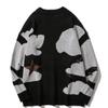 Women's Loose Pullover Sweater 2023 Fashion Design Casual Round Neck Knitted Sweater Coat Autumn Wear Inner Long Sleeve Top Y2k