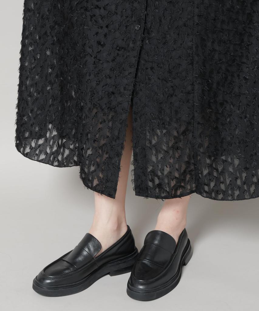 Nano Universe Fringe Jacquard Narrow Shirt Size Dress, Women's, S, 020, Gray, 669-5219326