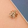 1 Piece Mini Simulation Insect Table Decoration Brass Bee Doll Table Tea Set Pet Antique Copper Crafts Home Desktop Decorations