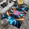 """FC Bayern München Logo Teppich mit futuristischem Neon-Design"" Geeignet für die Verwendung als Anti-Rutsch-Matte für Wohnzimmer, Schlafzimmer, Sofas"""