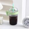 Drinkware Cold Drink Tumbler With Lids Straw Cups Portable Milk Tea Cup  Office