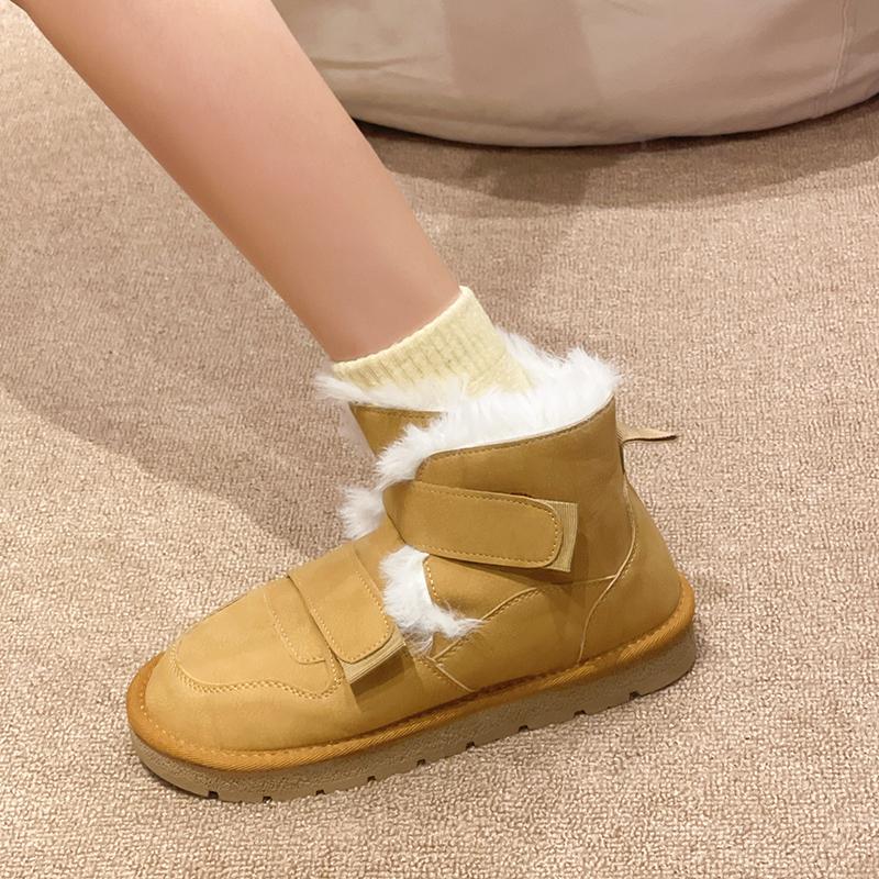 

Зимние ботильоны женские из натуральной кожи, водонепроницаемые теплые лыжные ботинки, женские уличные нескользящие хлопковые ботинки, размеры 35-40 40 оранжевый