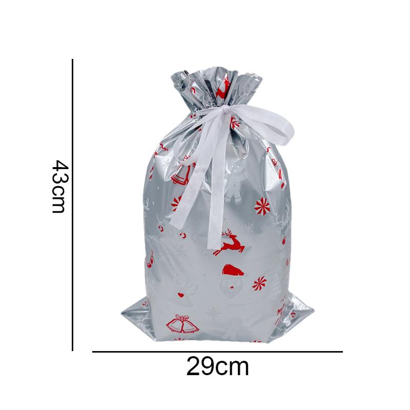Christmas Gift Bags Large Capacity Merry Christmas Drawstring Gift Packaging Bags 2025 Navidad Party Candy Cookie Wrap Pouch