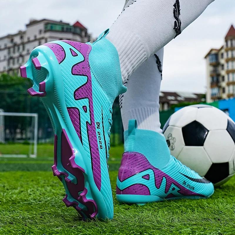 Professionelle Fußballschuhe für Herren Society Stollen Fußballschuhe Professionelle Hallenfußballplatz Schuhe Original Turnschuhe Schnell