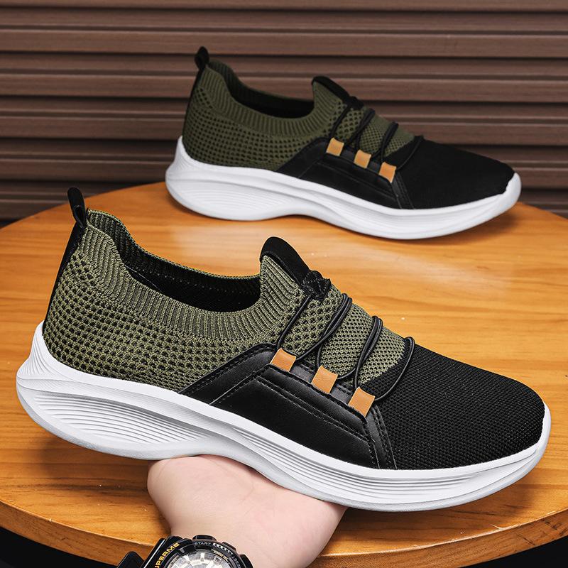 Sneakers men's summer new mesh breathable light and comfortable mesh casual breathable shoes travel shoes men's shoes