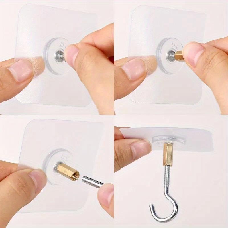 5/8pc No-Drill Damage-Free Ceiling Hooks Suitable Hanging Plants Small Lanterns Balloons Halloween Christmas Holiday Decorations