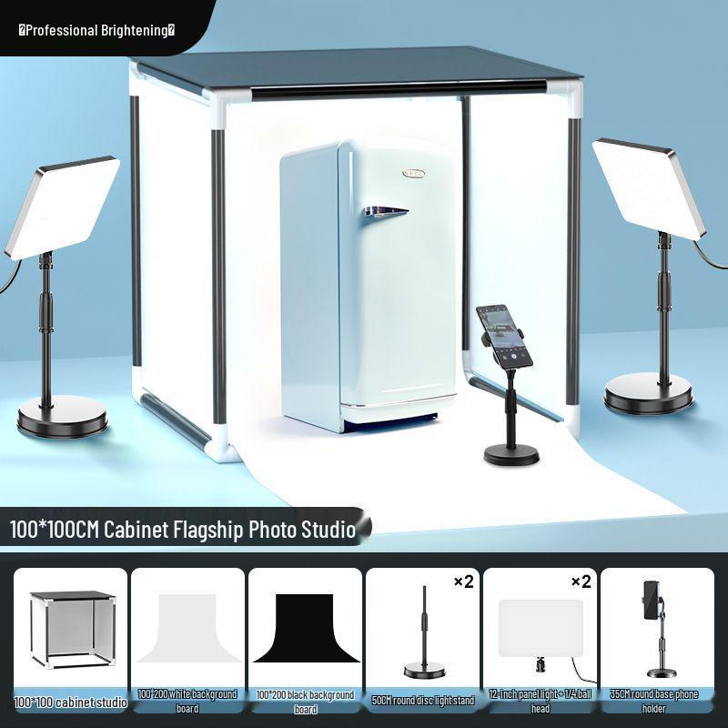 Portable LED Photo Studio Tent with Fill Light for Jewelry