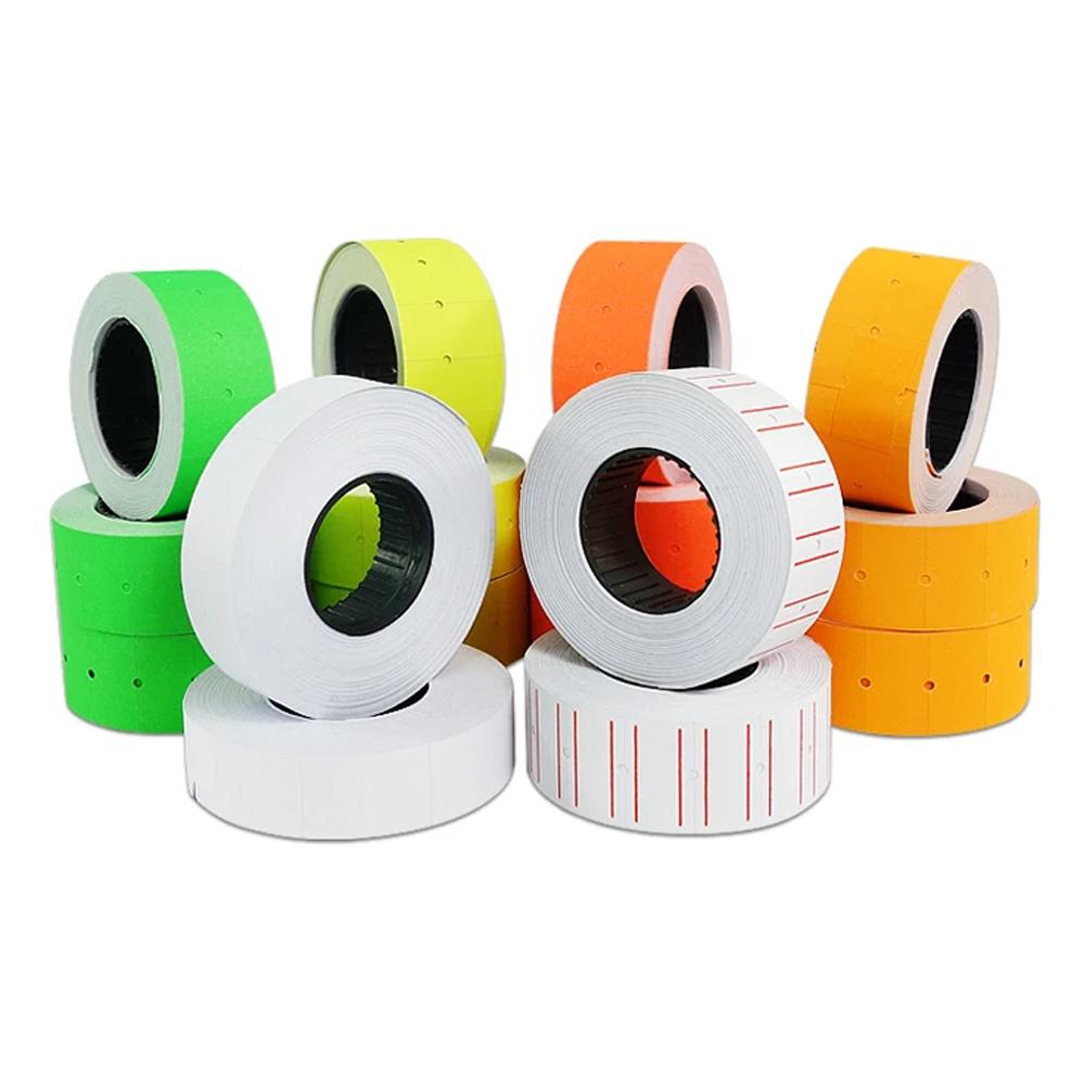 10 Rolls Price Label Tag for MX-5500 Price Gun Label Sticker, 5000pcs White and Color Retail Shop Price Gun Label