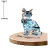 Crystal Kitten - 2D Flat Acrylic Desktop Ornament, Wall Decor Art, Four Seasons Decoration, Novelty Home Decor, Perfect Durable for Bedroom