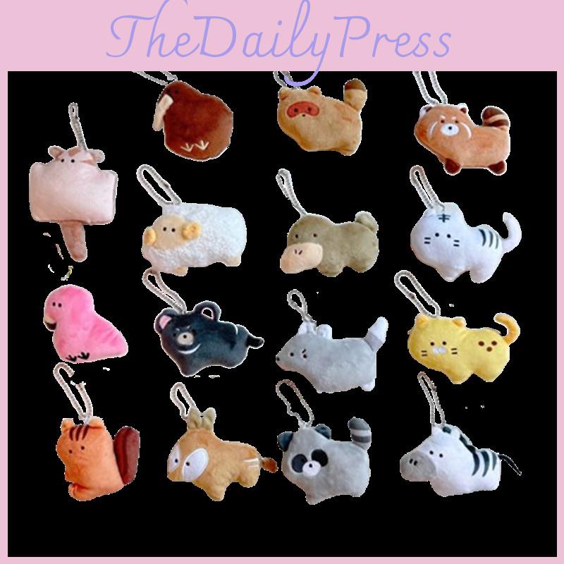 Cute Animal Zoo Duck-billed Platypus Little Lynx Beanie Eye Plush Toy Pendant Flamingo Raccoon Bag Decoration Characters)