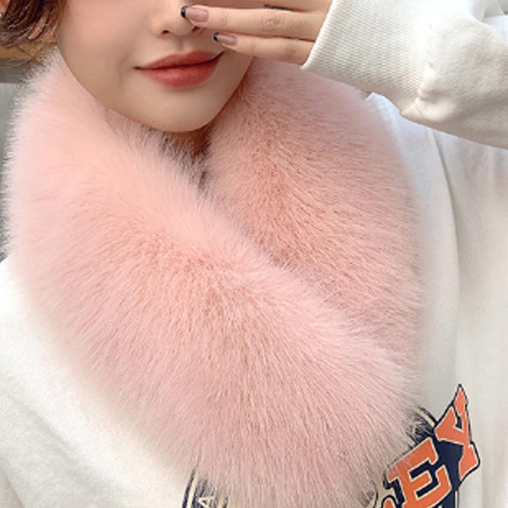 Thick Plush Scarf for Women Girls Winter Invisible Fix Clip Scarf Female Camping Shopping Scarf Teens Decorative Scarves