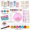Kawaii Childrens Nail Polish Set Diy Nail Art Kit for Makeup Kit Girl Pretend Makeup Toys Nail Supplies Kids Craft Birthday Gift