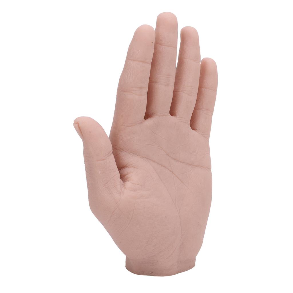 Modelo de Mano Masculina de Silicona Reutilizable Simulación Modelo de Mano Artificial de Silicona Mano Artificial Flexible para Accesorios de Festival