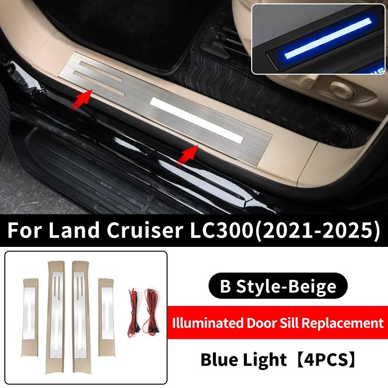 

Для 2021-2025 Toyota Land Cruiser 300 Світлодіодна панель порогу дверей Запчастина для заміни lc300 Аксесуари для модифікації інтер єру Привітальна педаль