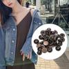 50 set Pure Brass Snap Buttons Round Button Cloth Luggage Decoration Tool(12.5mm Bronze)