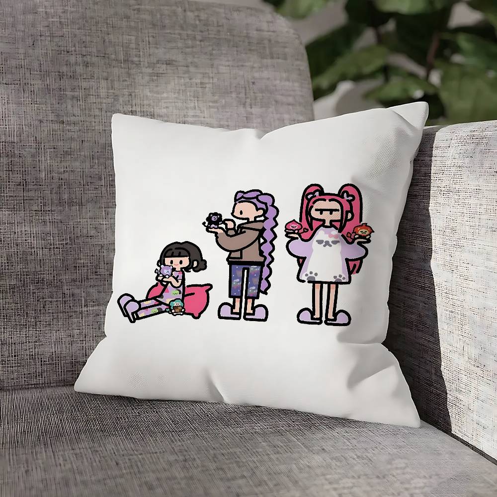 Rumi Zoey Mira Kissenbezug für Sofa-Dekor, Auto, Büro, Zimmer, Druck, Kissenbezug, Dekorationen und Schutz