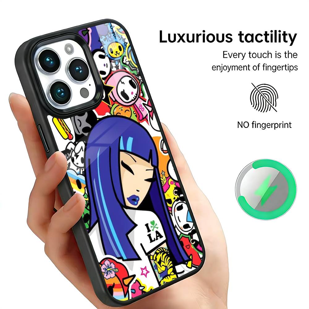 

Japan T-Tokidokis Phone Case For iPhone17,16,15,14,13,12,11 Plus,Pro Max For Magsafe Wireless Charging iPhone11